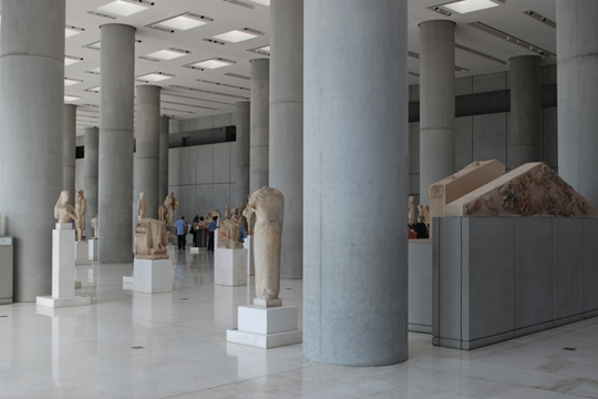 B. TSCHUMI ATHENS: THE ARCAIC ACROPOLIS GALLERY MIDDLE FLOOR