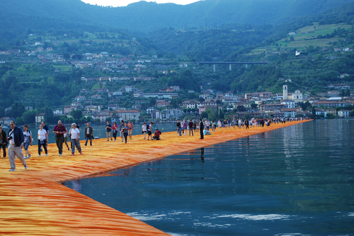 CHRISTO (AND JANNE-CLAUDE), LAGO D'ISEO: COMING BACK