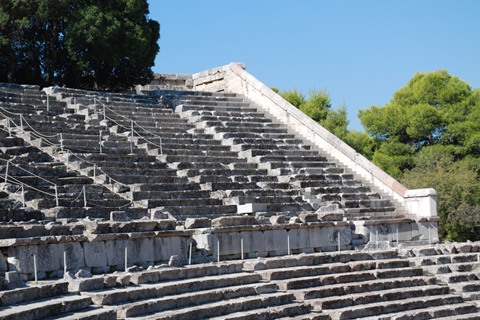 POLYKLEITOS, EPIDAURUS: CAVEA AND TREES