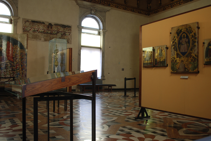 C. SCARPA, VENEZIA: �SCUOLA GRANDE DELLA CARIT�, I PRIMITIVI, (Sala 1), VISTA DI SCORCIO�