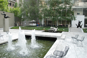 POOL SCUPLTURES AND CHAIRS