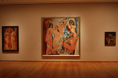 PICASSO AND CUBISM (P. PICASSO, LES DEMOISELLES D'AVIGNON, 1907 (OIL ON CANVAS,243,9X233,7