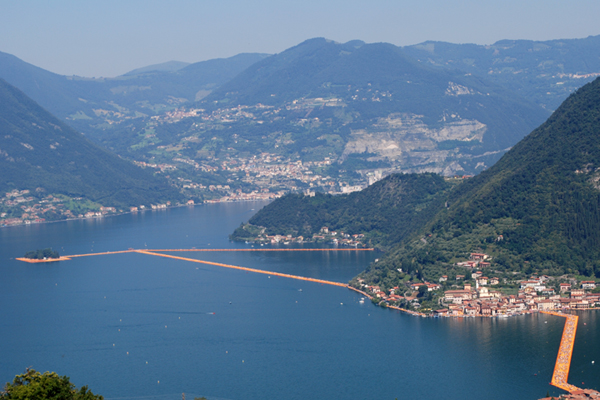 CHRISTO (AND JANNE-CLAUDE), LAGO D'ISEO: “PICTURESQUE LAND ART”