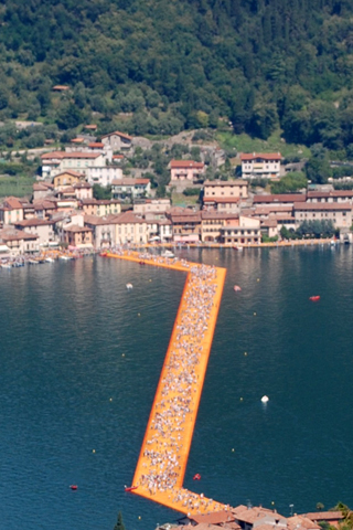 CHRISTO (AND JANNE-CLAUDE), LAGO D'ISEO: “TO ISLAND”