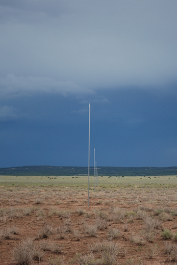 WALTER DE MARIA, QUEMADO: ROW OF POLES