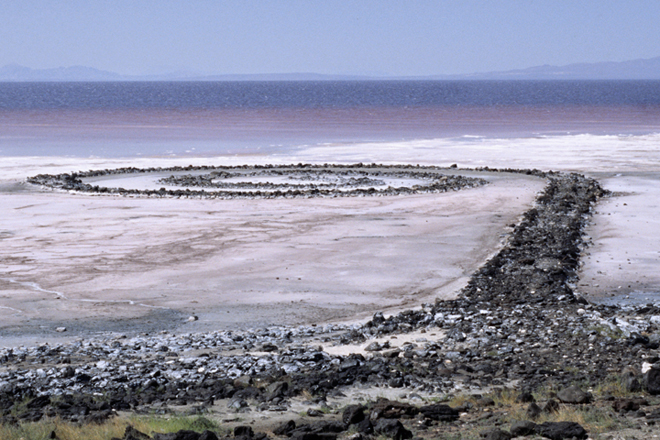 R. SMITHSON, SALT LAKE: IRREGULAR BED OF LIMESTONE, MASSIF OF BLACK BASALT AND SALT CRYSTALS