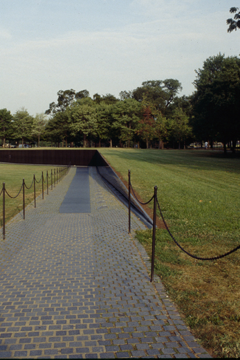 MAYA LIN, WASHINGTON DC: WALKING DOWN