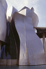 F. GEHRY, BILBAO: MASS TITANIUM CUT