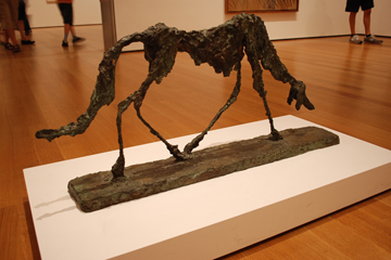 GIACOMETTI PIEDESTAL (ALBERTO GIACOMETTI, LE CHIEN, 1951, BRONZE  46 X 98 X 15)