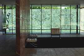 L. MIES VAN DER ROHE, BARCELONA: ONYX TO GLASS