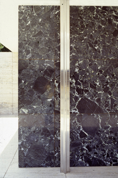 L. MIES VAN DER ROHE, BARCELONA: STEEL ON MARBLE