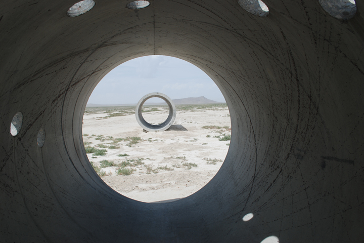 N. HOLT, LUCIN: �TUNNEL OPEN TO THE SUN SOLSTICE, SMALL HOLES OPEN TO STARS COSTELLATION�