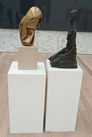 A. GIACOMETTI ELI LOTAR III (SEATED) 1965, C. BRANCUSI MADEMOISELLE POAGANY II 1925