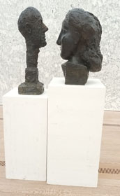 A. GIACOMETTI MONUMENTAL HEAD 1960, P. PICASSO HEAD OF A WOMAN (DORA) 1941